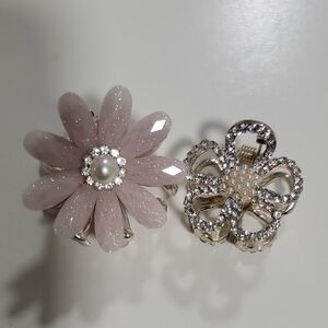 Made In Korea Limited Edition Elegant Pearl Flower Hair Clips Set